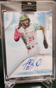 Autografo 2024 Topps Luminaries Fernando Tatis Jr. San Diego Padres SSP #11/15 - Foto 1 di 5