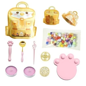 Kit de sellos de cera de 100 piezas para principiantes - Incluye sellos con mango, amarillo - Imagen 1 de 7