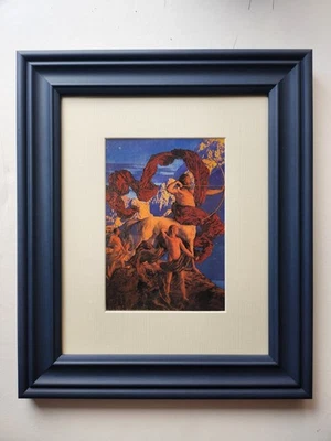 Impresión vintage de Maxfield Parrish "Jason y su maestro" de la biblioteca Carnegie Foto 1 de 4