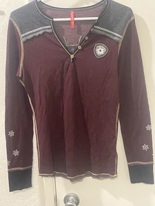 Alp n Rock Vintage Ski Henley Small - Picture 1 of 5