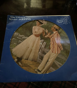 Disney Mary Poppins Picture Disc Vinyl Record Plays Perfect With Original Cover
