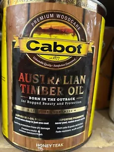 Cabot Australian Timber Oil Wood Stain and Protector, HONEY TEAK, 1 Gallon - Picture 1 of 1