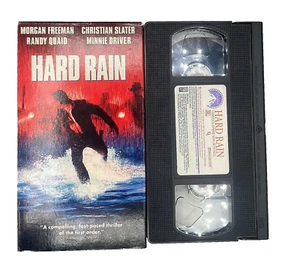 Hard Rain (1998), VHS Movie, Paramount Home Video (1998), M. Freeman x C. Slater - Picture 1 of 4