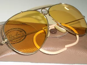 GAFAS DE SOL AVIADOR VINTAGE B&L RAY-BAN ARISTA GEP AMBERMATIC SHOOTERS AÑOS 60 - Imagen 1 de 11