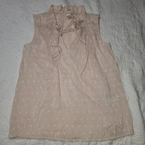 Camicia da donna senza maniche rosa polvere floreale H&M taglia us 2 piccola nonna - Foto 1 di 19