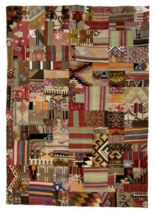 Patchwork Rug, 5.4x7.7 ft. Rug, Kilim Rug, Handmade Vintage Rug, Turkish Rug - Picture 1 of 7
