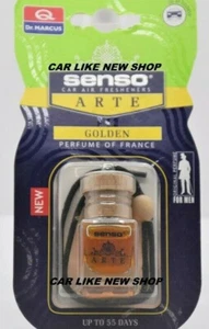 GOLDEN AROMA MEN Duft Lufterfrischer HÄNGEND Auto Fresh PARFUM Glasflasche Holz - Bild 1 von 1