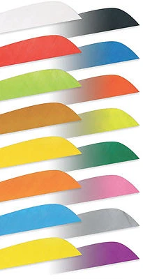 GATEWAY ARCHERY - 4" R/W PARABOLIC FEATHERS. 100PK - Image 1 of 2