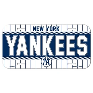 NEW YORK YANKEES 6"x12" OFFICIAL LOGO LICENSE PLATE CAR BRAND NEW WINCRAFT đź‘€ - Picture 1 of 1