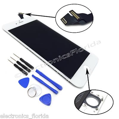 For iPhone 6 Plus 5.5" LCD Display Screen Touch Digitizer Assembly White b380 - Image 1 of 2