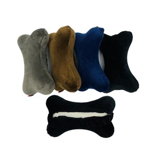 Dog Bone Memory Foam Neck Head Rest Pillow Travel Home Posture Support 12x7.5x4 - Picture 1 of 15
