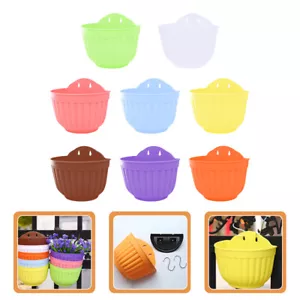 Plastic Plant Pot Wall Planter Outdoor Grow Bags Planter - Picture 1 of 12