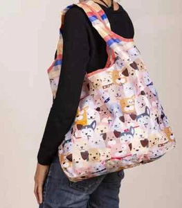 Nuevo saco de compras reutilizable para perros dibujos animados O-Witz cachorro plegable moda - Imagen 1 de 4