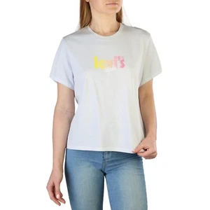 Nueva Camiseta Mujer Levi's L en Azul con Logo y Etiquetas 100% Algodón Suave - Imagen 1 de 9