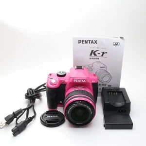 【Exc+5】PENTAX K-r 12.4MP Pink w/ 18-55mm f/3.5-5.6 AL Lens from Japan - Picture 1 of 22
