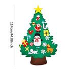 Felt Christmas Tree Set Diy With Removable Ornaments Xmas Hand Craft Decor Al