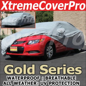 Honda Civic 1998 2000 cupé sedán cubierta de coche impermeable con bolsillo espejo gris - Imagen 1 de 10