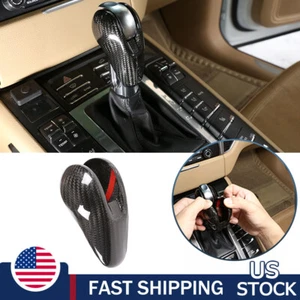 Real Carbon Fiber Center Gear Shift Knob Trim Cover For Porsche Macan 95B 14-20 - Picture 1 of 23