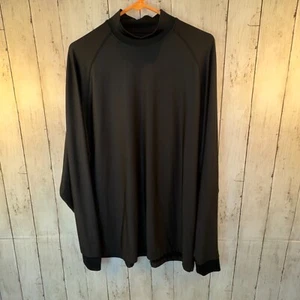Footjoy Long Sleeve Shirt Men's XL Mock Turtle Neck Black Made in USA Vintage - Picture 1 of 6