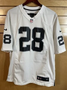 Nike On Field Josh Jacobs Las Vegas Raiders NFL No. 28 Jersey Adults Sz M White - Picture 1 of 10