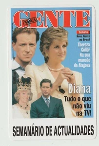 1998 Portugese Pocket Calendar featuring mag cover Princess Diana James Hewitt - Foto 1 di 2