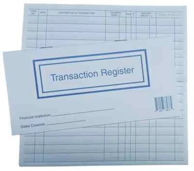 Checkbook Transaction Registers 2025 2026 2027 Calendar Check Book Register