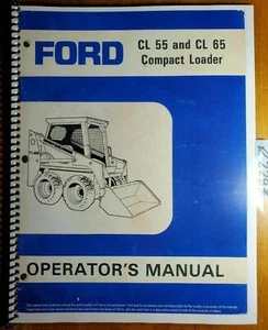 Ford CL55 CL65 Compact Loader 1985- Owner Operator Manual SE4392 42005520 10/84 - Picture 1 of 12