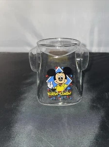 KIRIN Lemon Disney Glass Mickey Mouse Vintage Disney Parks Glass - Picture 1 of 2