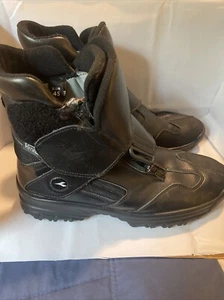 Diadora Veratex Motorradfahren schwarz Leder Biker Cruisen Herren Stiefel Größe 11,5 - Bild 1 von 7