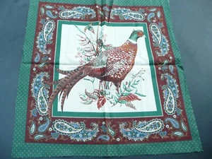 TISSU vintage pour patchwork ou autre à décors de faisan - Picture 1 of 4