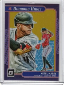Panini 2021 Optic Ketel Marte Gold 08/10 Arizona Diamondbacks - Picture 1 of 2
