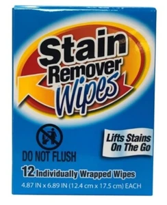 Fabric stain remover wipes 12 ct. - Picture 1 of 3