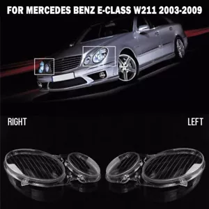 Cubierta de lente de faro para Mercedes Benz Clase E 2002-08 W211 350 E320 izquierda+derecha - Imagen 1 de 6