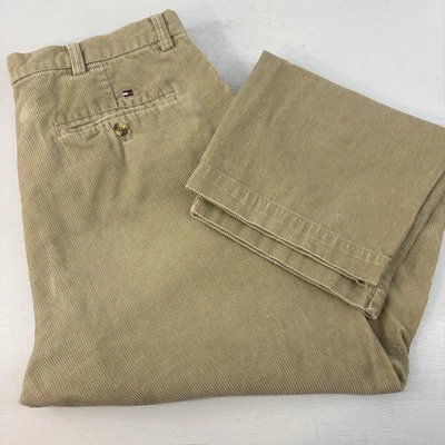 Tommy Hilfiger Corduroy Pants Mens 34 x 30 Khaki Tan Chino Straight Leg Casual - Image 1 of 4