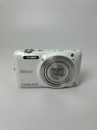 Nikon COOLPIX S6600 16.0MP 12x Zoom Compact Digital Camera White