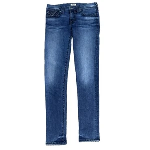 👖🛹 TRUE RELIGION Halle Super Skinny Jeans | Mid Rise Flap Pocket Denim Gr. 26 - Bild 1 von 5