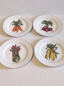 Piatti FITZ e FLOYD raccolta verdure 9,25" Giappone 159 bordo oro pranzo cena  - Foto 1 di 12
