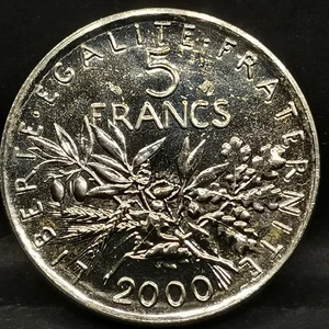 5 FRANCS SEMEUSE 2000 100000 Ex. NON SCELLEE / FRANCE - Picture 1 of 2