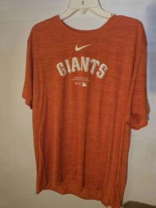 San Francisco Giants Shirt Herren Orange MLB Baseball Nike Dri Fit Authentic Neu - Bild 1 von 10