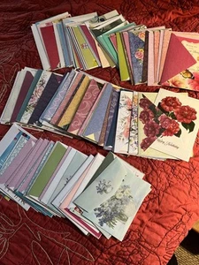 Lot 125 Birthday Cards & Lots Extra Stickers & Various Occasions All w/Envelopes - Picture 1 of 10