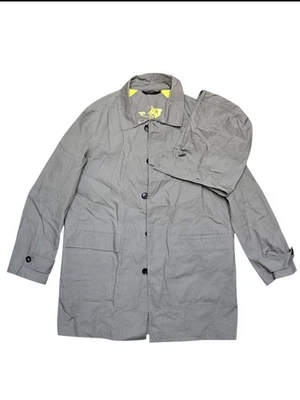 COACH Men's Gray Hooded 3/4 Rain Jacket Sz XL - Image 1 of 4