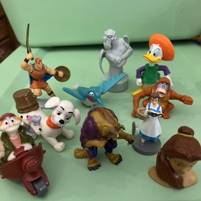 Disney Lot of 10 Play Figures Cake Toppers Mixed Beauty And The Beast Hercules - Image 1 of 4