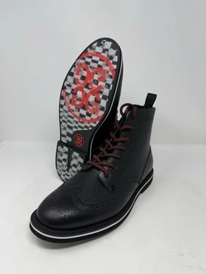 G/Fore Gallivanter Wingtip Boot Black Red Golf Shoes G4MA23EF05 Men's Size 10.5 - Image 1 of 4