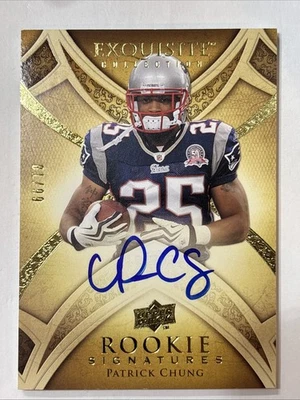 2009 Exquisite #139 Patrick Chung Autograph Rookie 81/99 Patriots!! - Image 1 of 2