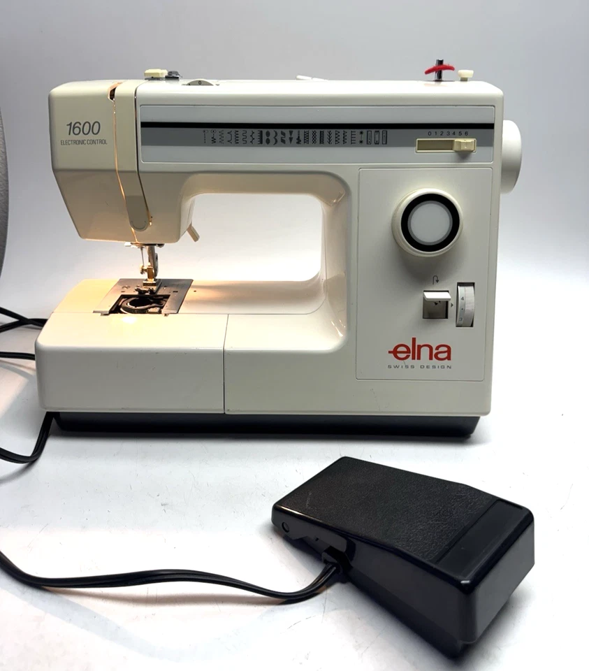 VINTAGE Elna 1600 Electronic Control Sewing Machine - Image 1 of 4