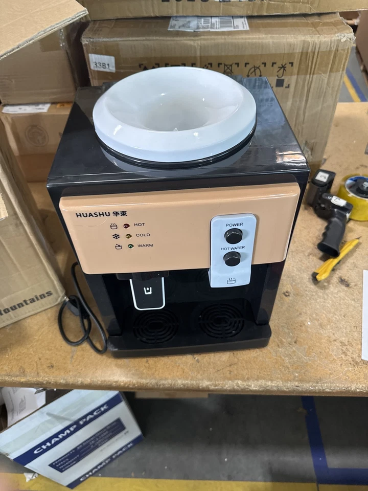 Black Loading Small Water Cooler 5-Gallon Cold and Hot Water Dispenser 110v - Image 1 of 1