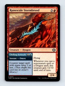 #221 2025 ~ Runescale Stormbrood // Chilling Screech Uncommon - Picture 1 of 2