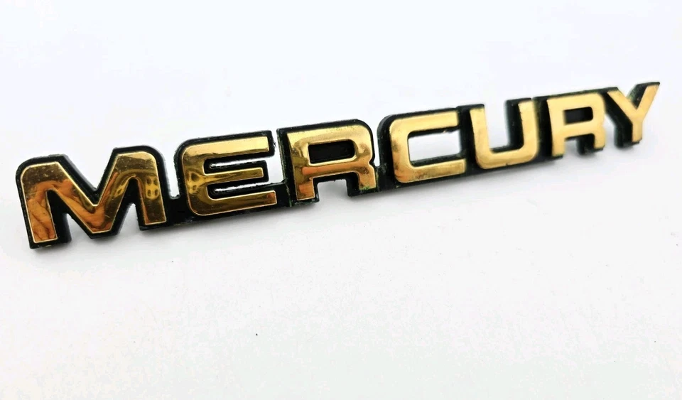 1993-1998 Mercury Villager Estate emblema dorado logotipo insignia símbolo Foto 1 de 3