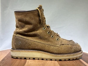 Frye Dakota Wedge Moc Toe Lace Up Womens Sz 8 Brown Suede Boots - Picture 1 of 11