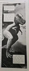 1938 Sinclair Opaline Motor Oil Tyranosaurus Dinosaur Vintage Ad - Picture 1 of 1